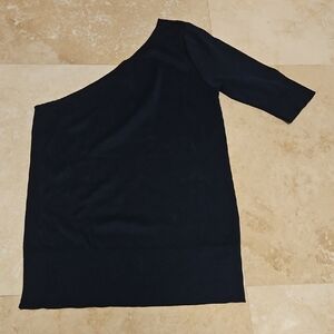 NWT Ralph Lauren Black Label Navy Blue One Shoulder Top